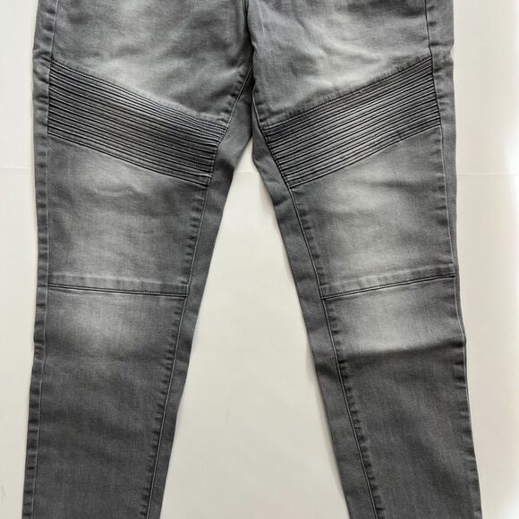 Mossimo Denim Gray Mid-Rise Skinny Leg Cotton Jeans 14R - Picture 5 of 6